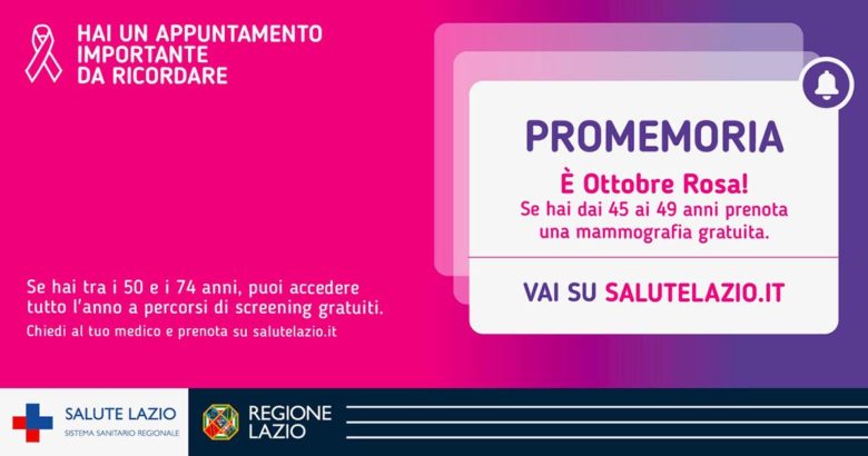Salute: al via l'Ottobre Rosa Ottobre Rosa copia