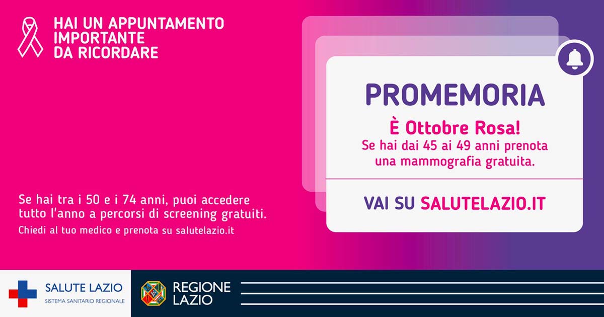 Salute: al via l'Ottobre Rosa Ottobre Rosa copia
