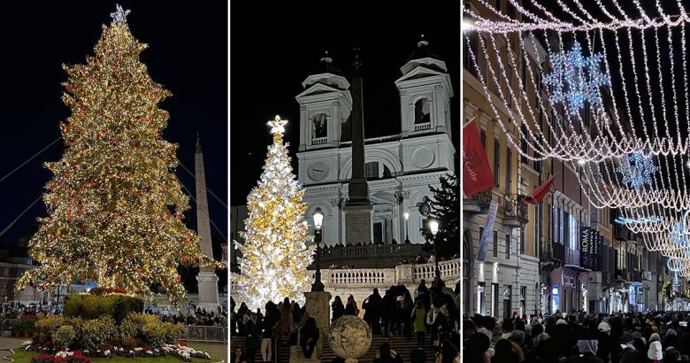 Natale romano più sbrilluccicante che mai. Le foto e un un bed and breakfast a Roma centro da non perdere Roma Natale