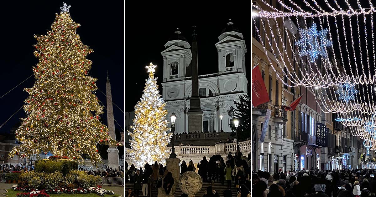 Natale romano più sbrilluccicante che mai. Le foto e un un bed and breakfast a Roma centro da non perdere Roma Natale