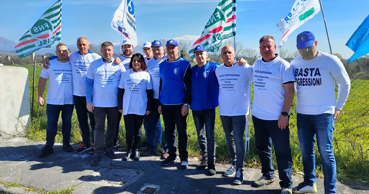 Carceri Lazio: continua la protesta. Prossima tappa sarà presidio presso Prefetture CCC FROSINONE copia