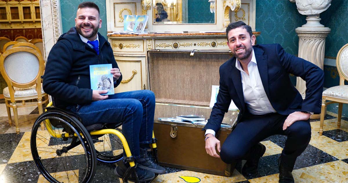 Grande successo per "ANDATA E RITORNO", scritto da Alessandro Andrelli con protagonista l'atleta handbike Francesco Perna jpg