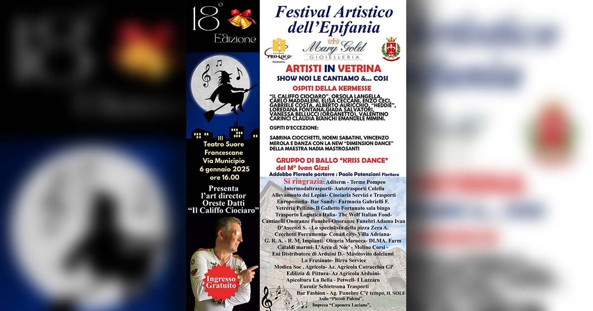 LOCANDINA FESTIVAL ARTISTICO EPIFANIA Artisti in Vetrina () copia