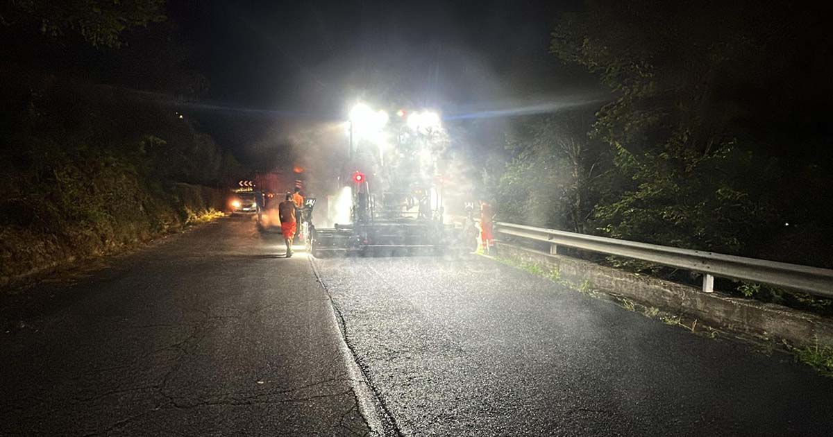 Lavori SP accesso a Torre Cajetani