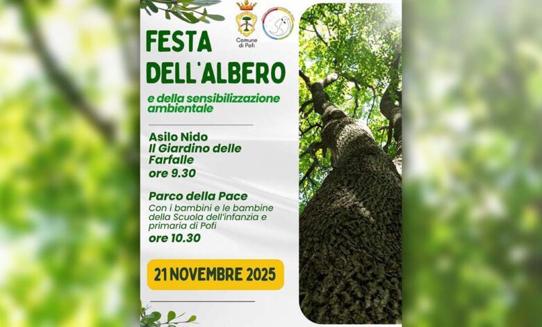 Locandina Festa dell’albero a Pofi