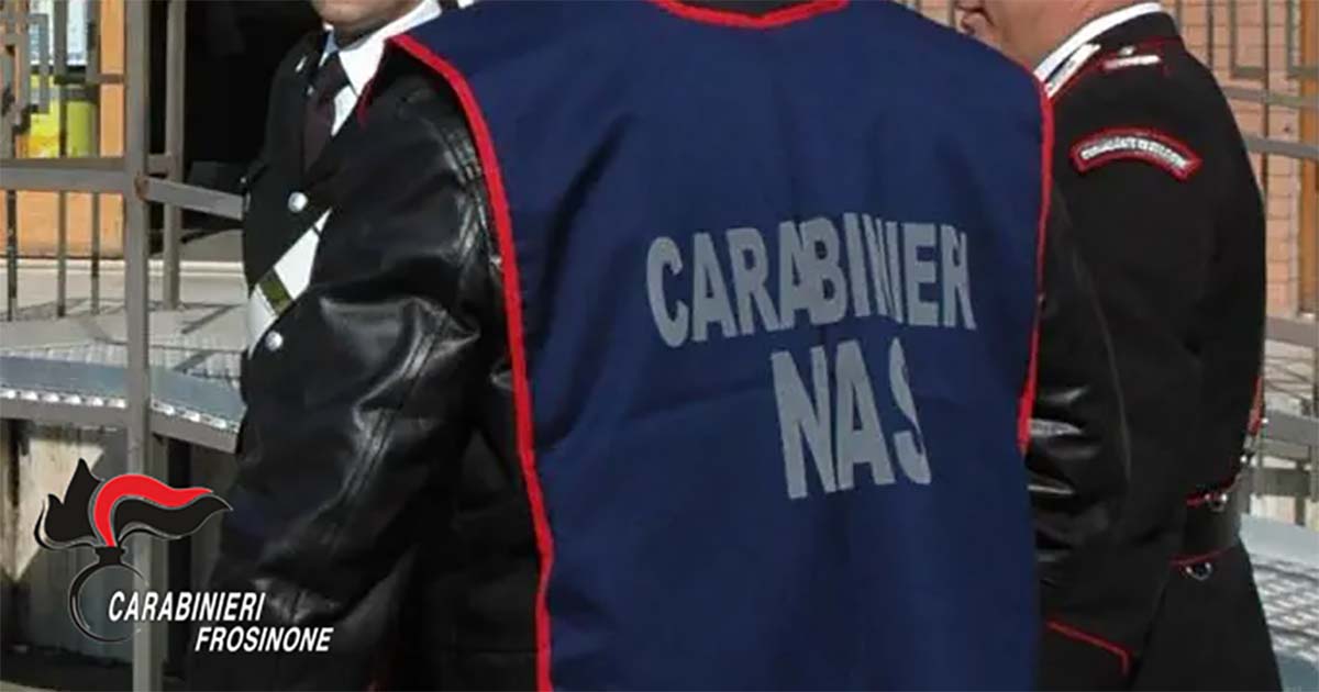 NAS Latina Carabinieri Frosinone