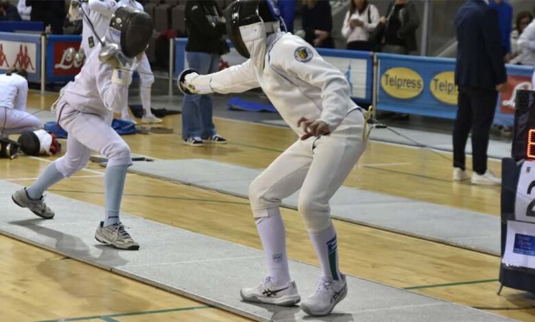 Gli schermidori della Scherma Frosinone in pedana