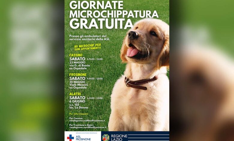 Locandina giornate microchip