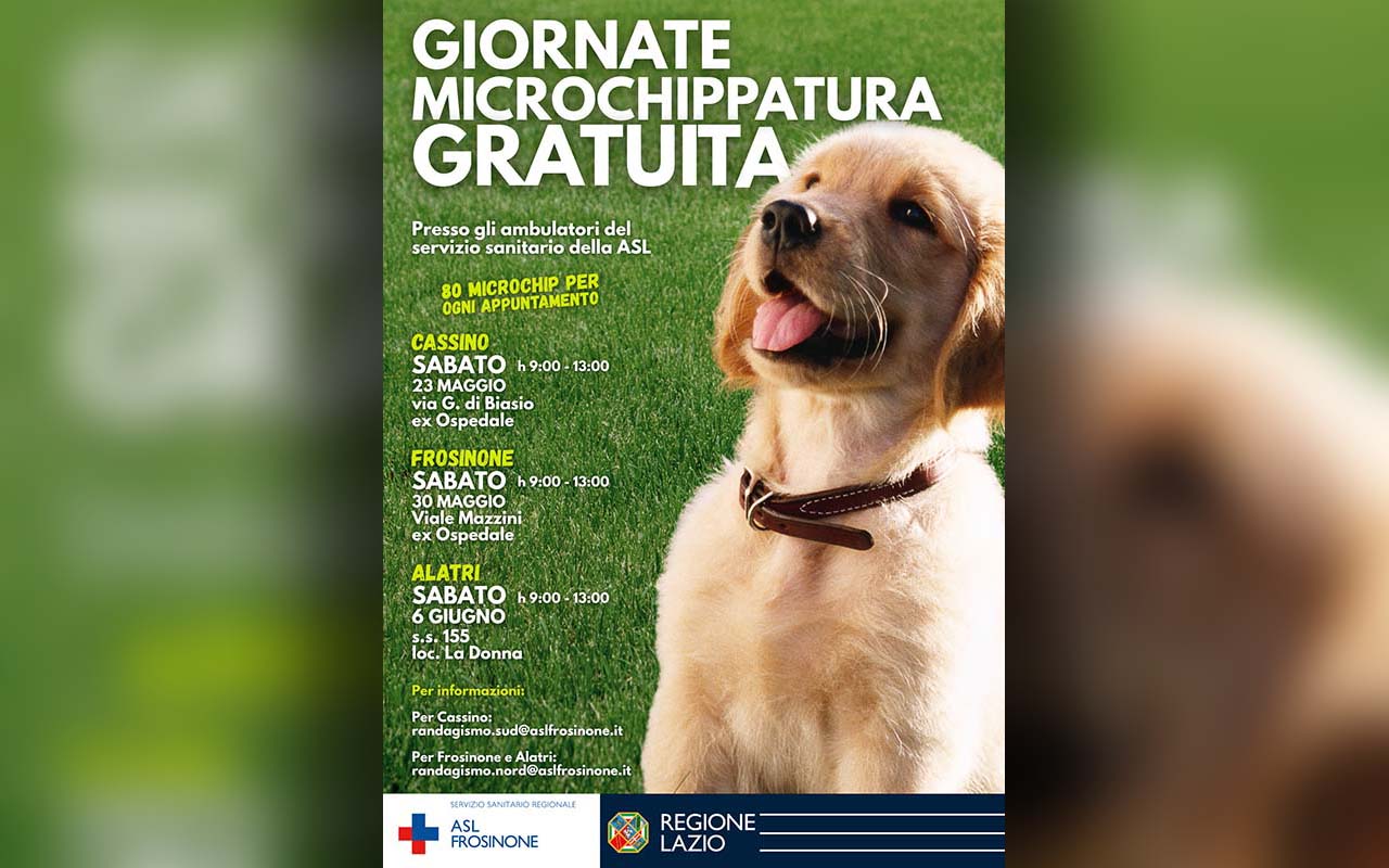Locandina giornate microchip