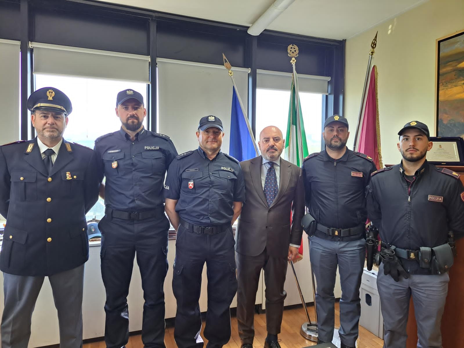 Polizia Cassino e polacca
