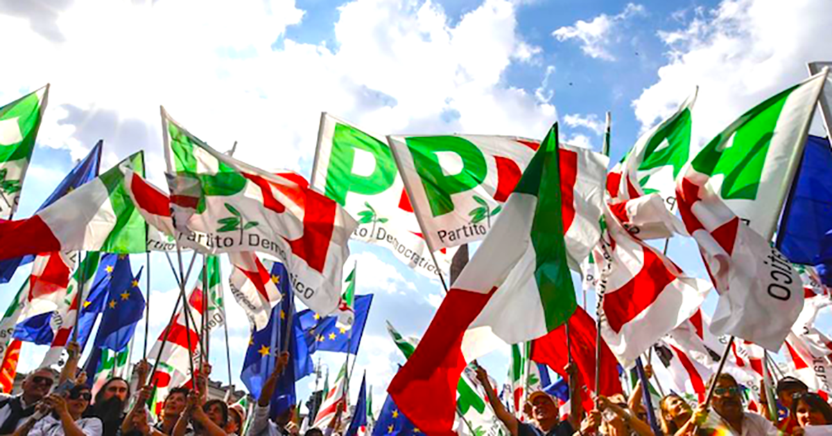 Frosinone Vele contro l’aborto a Frosinone. Le Democratiche: «Una vergogna» Bandiere Partito Democratico