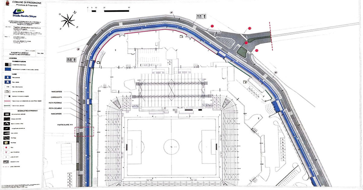 Frosinone FROSINONE – Ecco come sarà la pista ciclopedonale in zona stadio PISTA FR