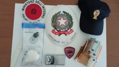 Cassino CASSINO – La Polizia arresta due spacciatori cocaina