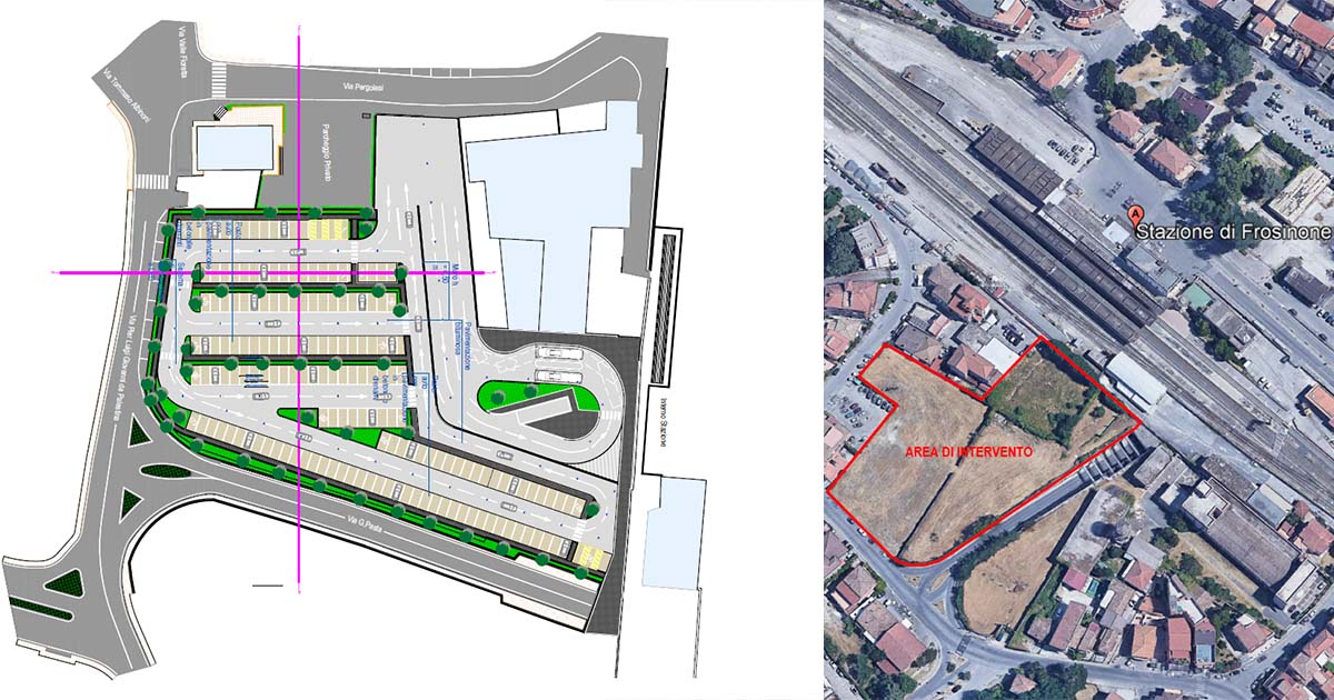 Frosinone FROSINONE – Riqualificazione Scalo: al via il cantiere del nuovo parcheggio STAZIONE FROSINONE