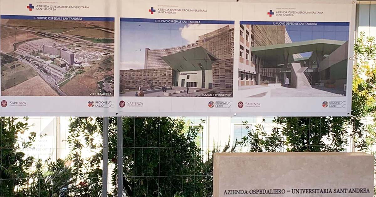 Roma: un nuovo edificio da 10.000 mq per l’Ospedale Sant’Andrea Ospedale SantAndrea Roma