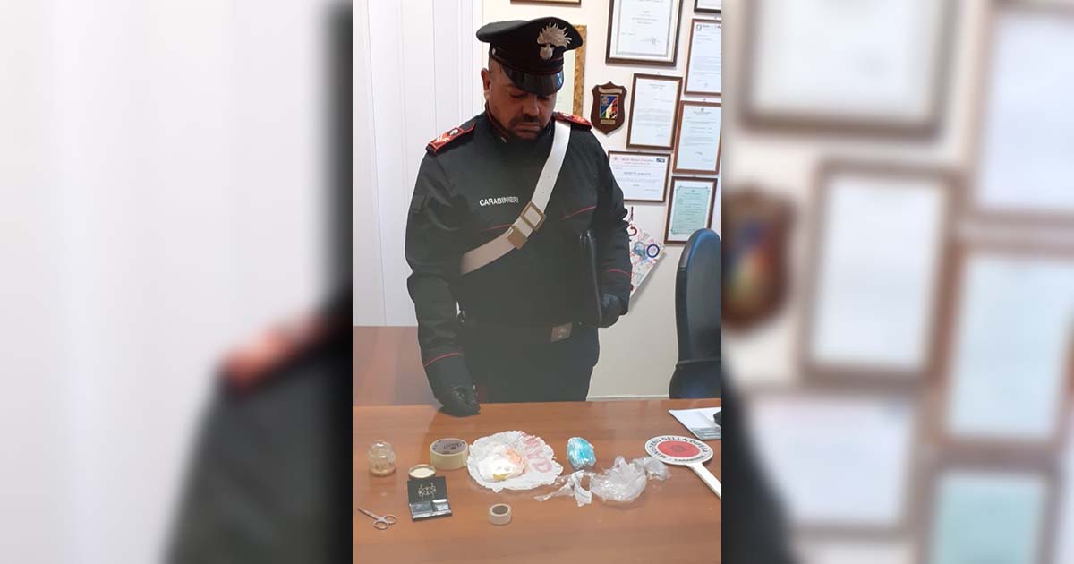 Frosinone Cocaina in auto e a casa: i Carabinieri arrestano 57enne Carabinieri