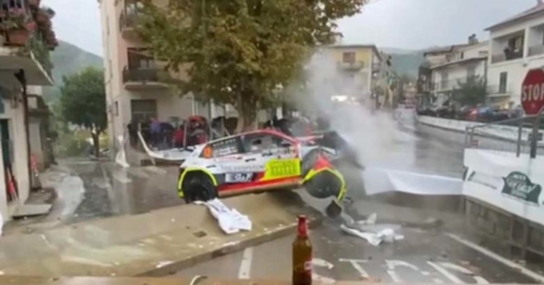 Cassino Rally Cassino-Pico: pauroso incidente durante la prova speciale Rally Pico