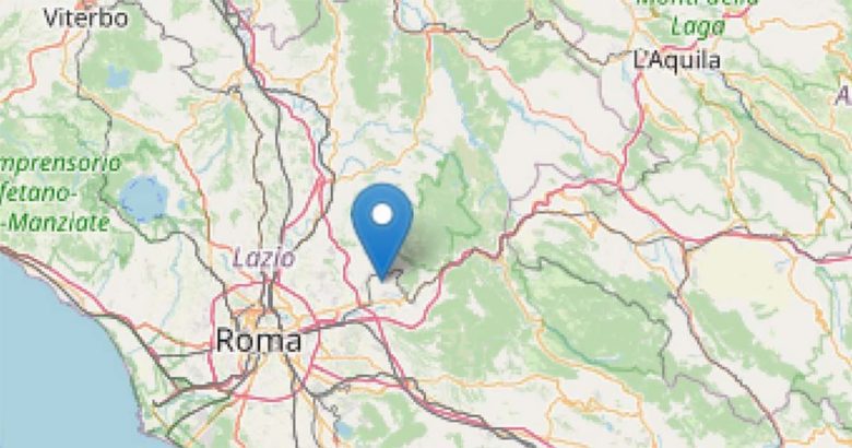 Terremoto oggi a Guidonia: scossa 3.3 Terremoto Guidonia