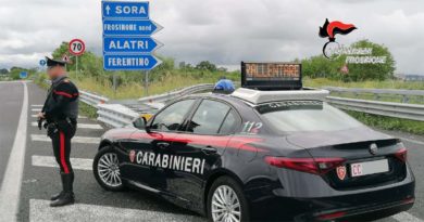 Sorpreso negli spogliatoi del campo sportivo: arrestato dai Carabinieri per furto aggravato Carabinieri Alatri