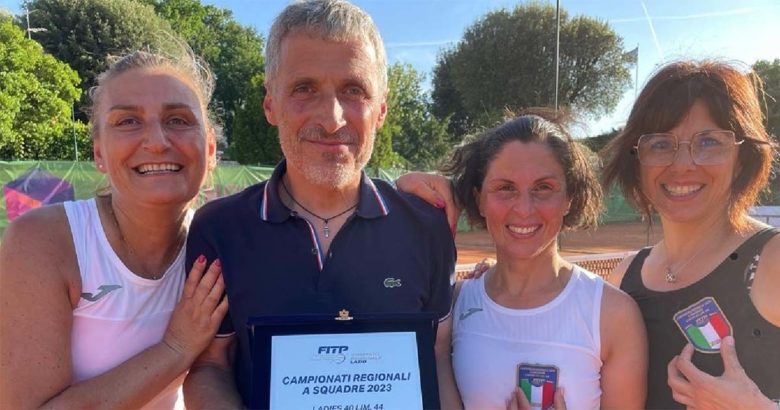 Tennis: La Racchetta Wesport Frosinone conquista il titolo regionale Ladies 40 Lim. 4.4 Tennis FR