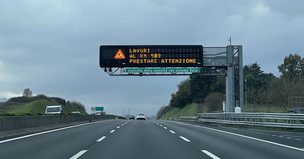 Incidente sull'A1 tra Anagni e Ferentino a
