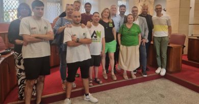 Frosinone, atleti in partenza per il campionato FISDIR ricevuti in Comune atleti