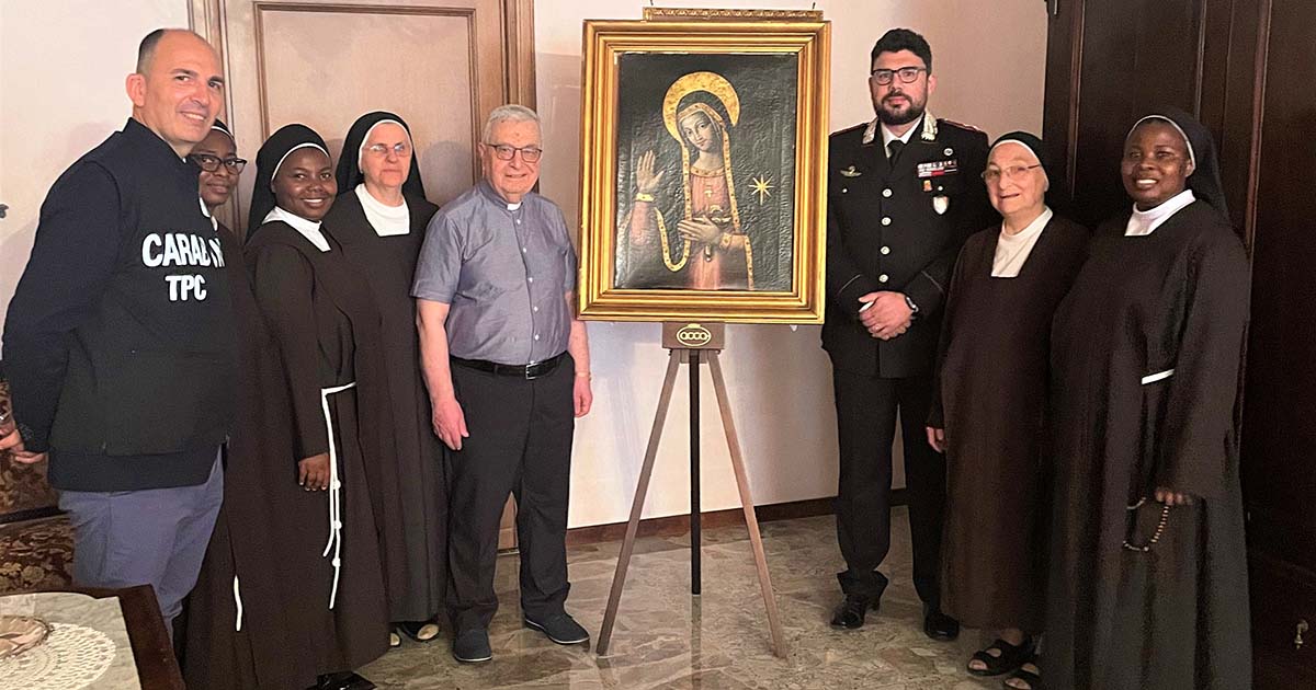 I Carabinieri restituiscono alla Diocesi di Frosinone-Veroli-Ferentino un dipinto del XVII/XVIII secolo veroli