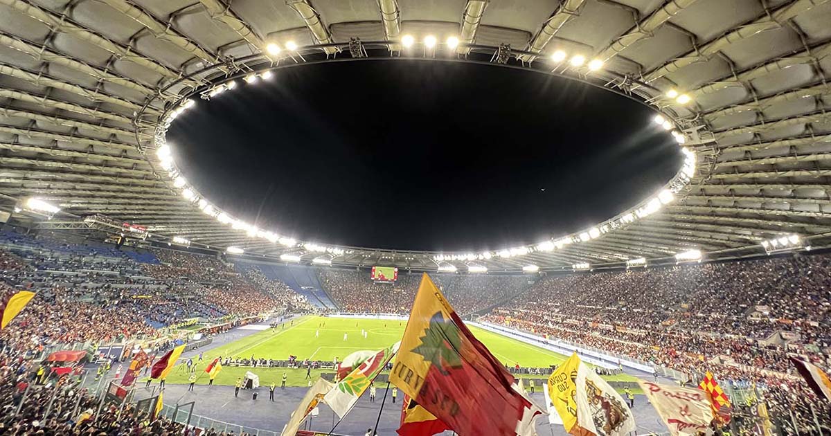 Roma-Frosinone: già sicuri duemila giallazzurri all'Olimpico Stadio Olimpico di Roma copia
