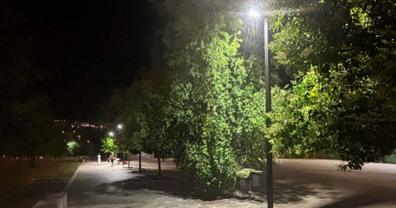Frosinone illuminaione parco matusa