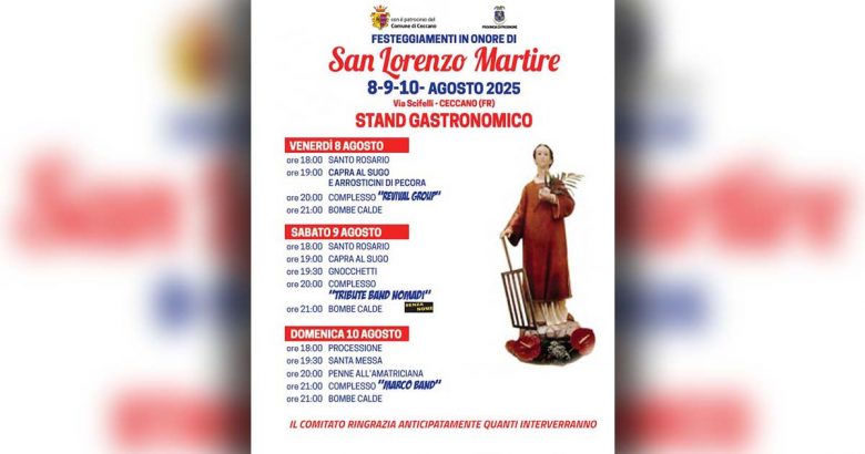 Festa San Lorenzo Ceccano