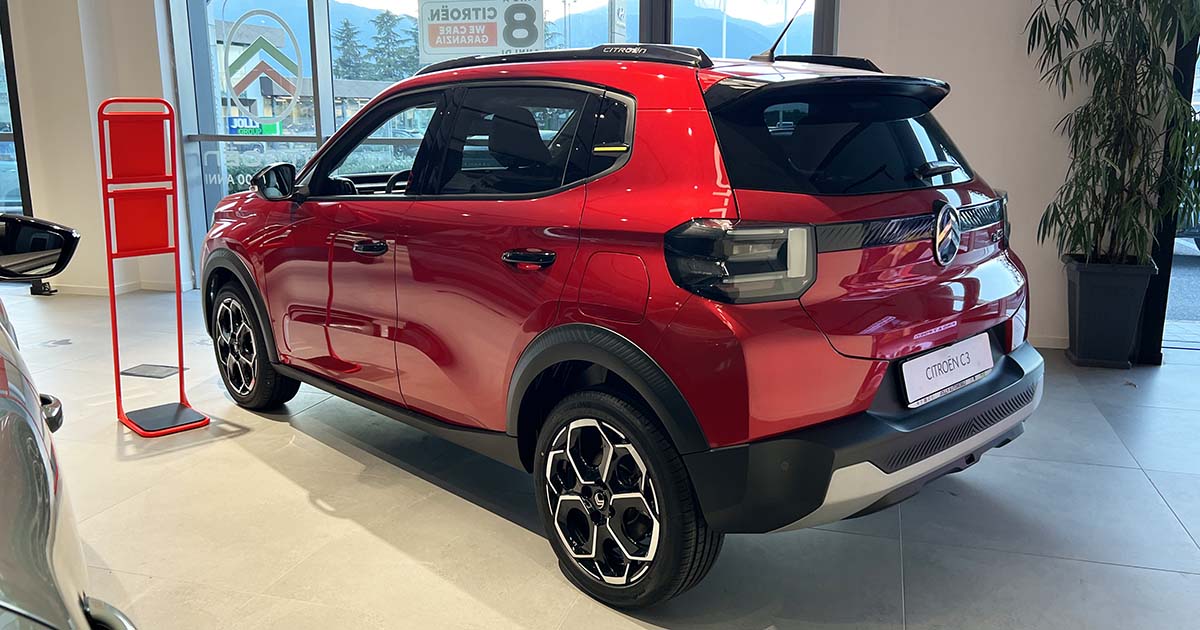 Citroën C3 benzina turbo 100 cv: fino al 30 novembre 2025 tua da 49 euro al mese