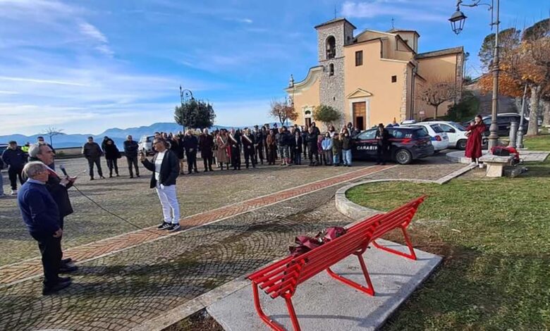 Serena Mollicone panchina rossa Roccadarce