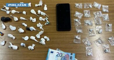 Frosinone: un arresto per droga. Sequestrati 55 grammi di cocaina