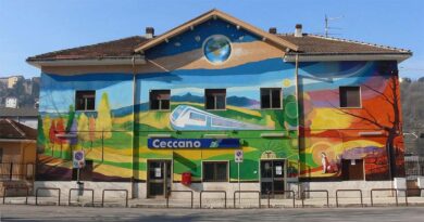Ceccano, al via i lavori di riqualificazione della stazione ferroviaria: il murale Territorio vivente sarà ripristinato dopo il cantiere