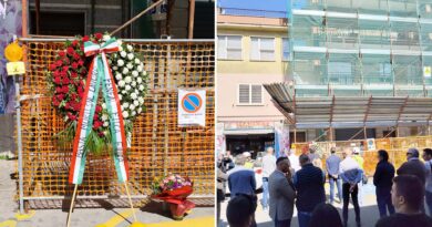 Ceccano, corteo per Ezio Cretaro morto sul lavoro: presente il Comune