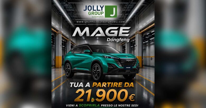 Dongfeng Mage - Dongfeng MAGE arriva nelle sedi del Gruppo Jolly Automobili: SUV tecnologico e accessibile da 21.900 euro