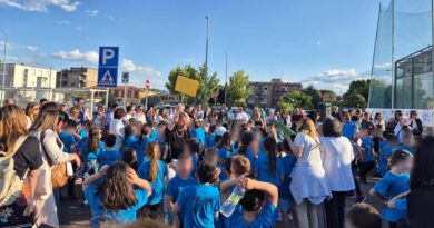 Frosinone, oltre 200 bambini in piazza per Scuola in bici dell’Istituto Comprensivo 1