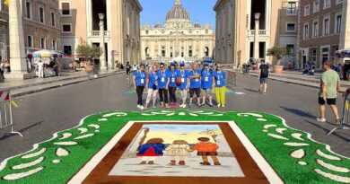 Roma, Alatri presente all’Infiorata storica con l’opera Insieme per una pace disarmata