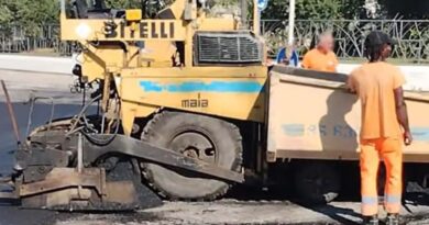 Frosinone, riasfaltata la rotatoria di via Selva Piana: prosegue il piano per la sicurezza stradale