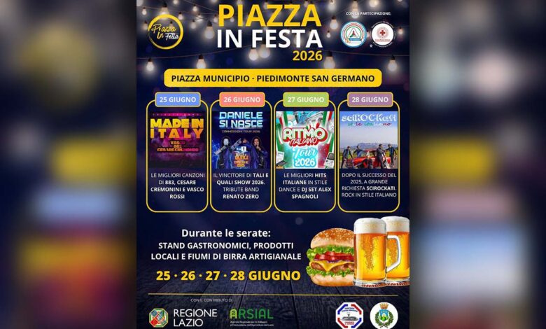 Piazza in festa Piedimonte San Germano