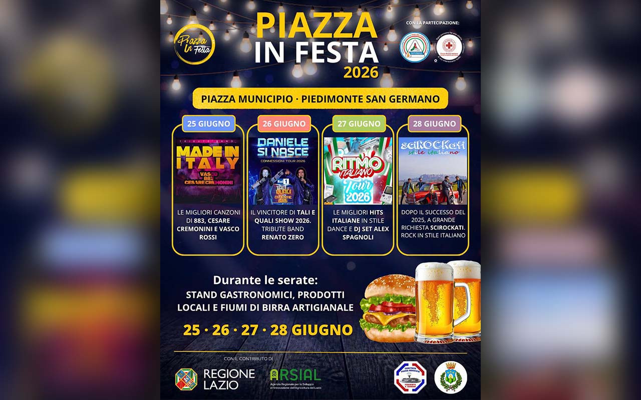 Piazza in festa Piedimonte San Germano