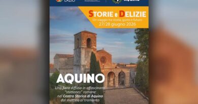 Aquino, “Storie e delizie”: due giorni tra archeologia, tradizioni e sapori nel centro storico il 27 e 28 giugno