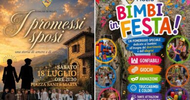 Piglio, weekend di teatro e divertimento: tornano I Promessi Sposi e Bimbi in Festa