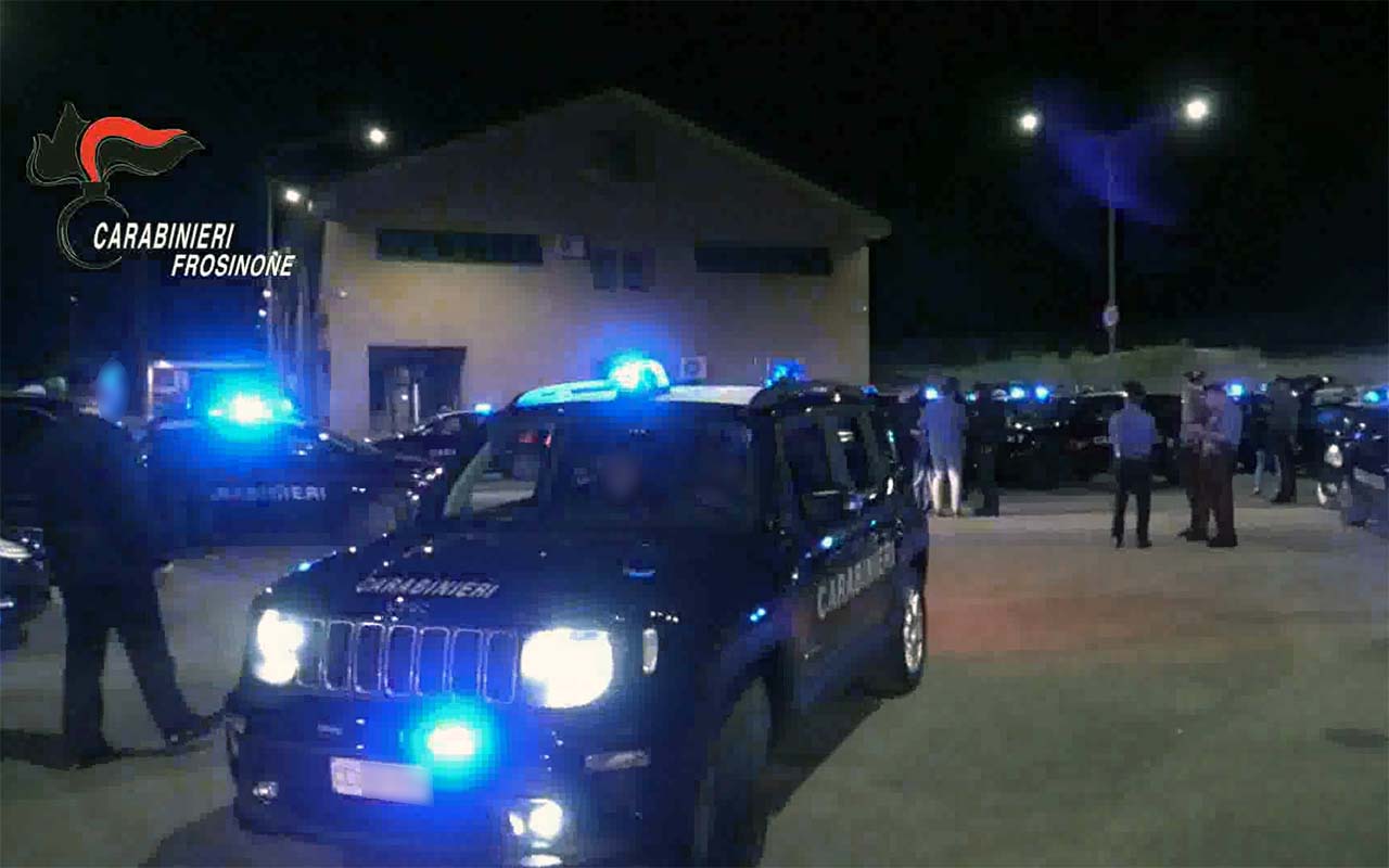 Carabinieri operazione Cassino