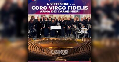 Cassino, il coro Virgo Fidelis dell’Arma dei Carabinieri in concerto al Teatro Romano