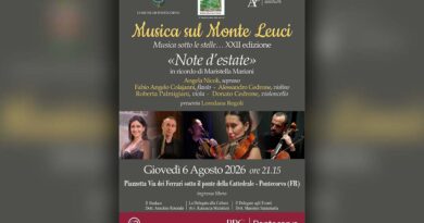 Pontecorvo, “Note d’estate” sotto la Concattedrale: concerto dedicato a Maristella Mariani