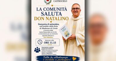 Castrocielo, la comunità saluta don Natalino durante la Festa della Madonna di Loreto