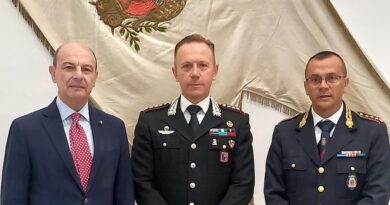 Frosinone, Mastrangeli incontra il nuovo comandante provinciale dei Carabinieri Gianluca Zara
