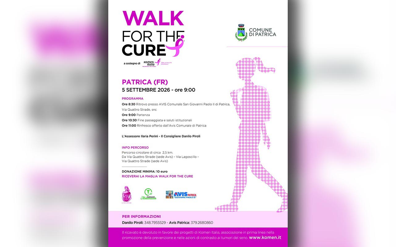 Walk for the cure patrica copia