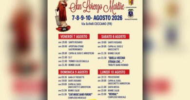 Ceccano, festa di San Lorenzo Martire: quattro giorni tra celebrazioni religiose, stand gastronomici e musica